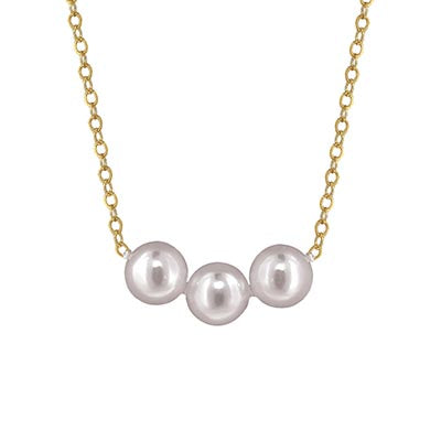 Princesse Add A Pearl Necklace in 14kt Yellow Gold (5.5mm pearls)