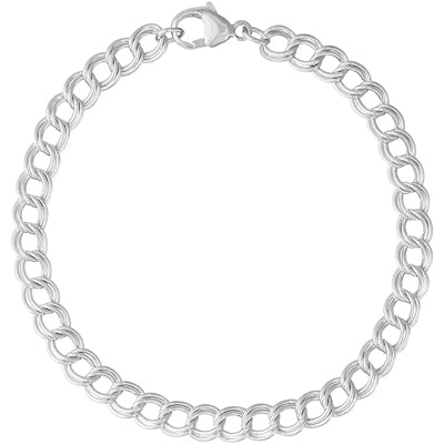 Rembrandt Charm Bracelet in Sterling Silver (7 inches)