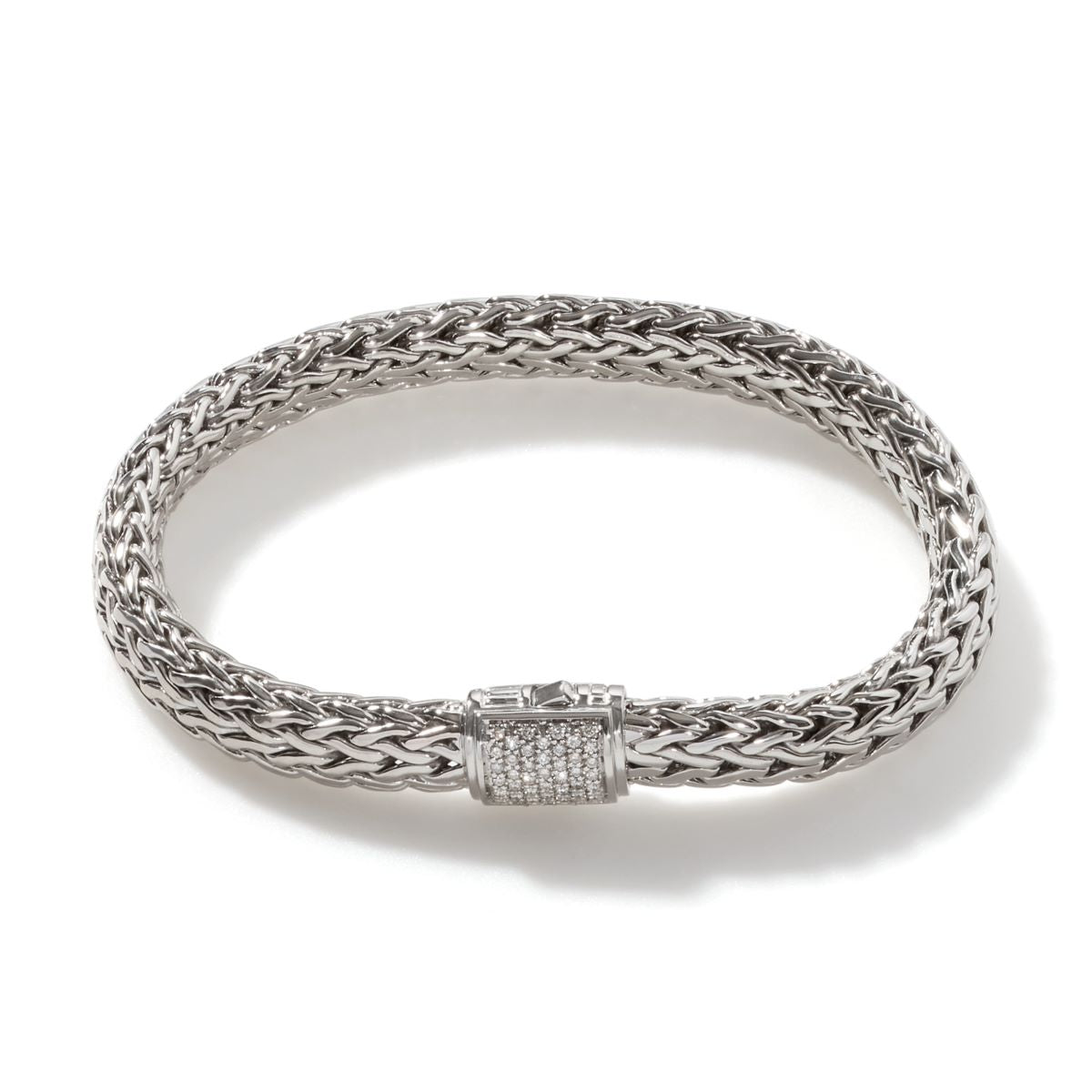 John Hardy Icon Bracelet in Sterling Silver with Diamonds (1/4ct tw)
