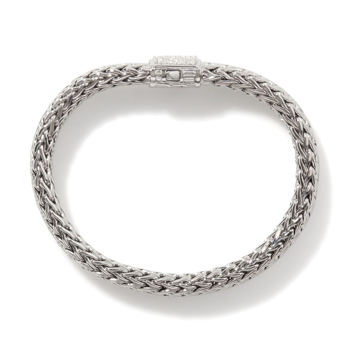 John Hardy Icon Bracelet in Sterling Silver with Diamonds (1/4ct tw)