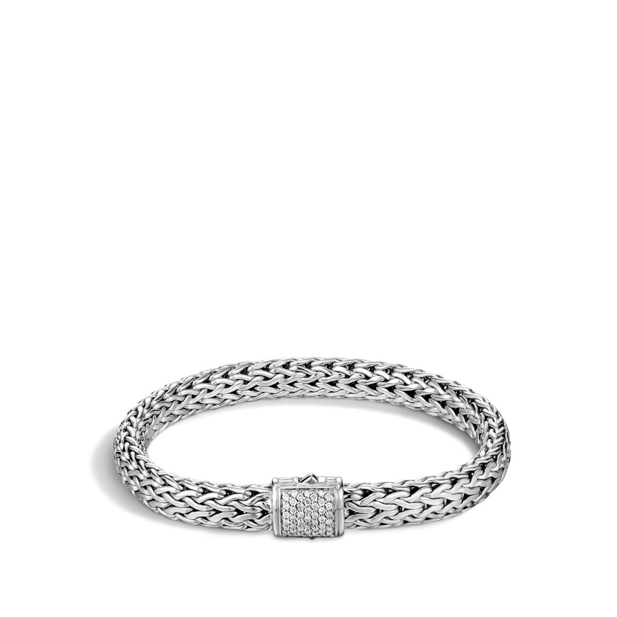 John Hardy Icon Bracelet in Sterling Silver with Diamonds (1/4ct tw)