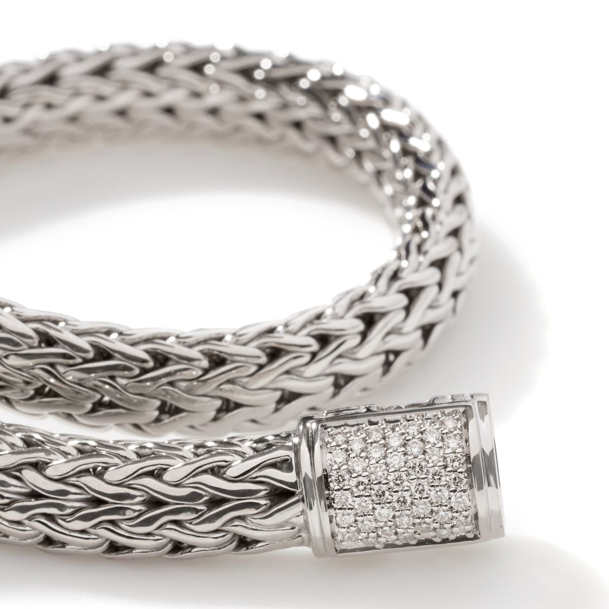 John Hardy Icon Bracelet in Sterling Silver with Diamonds (1/4ct tw)