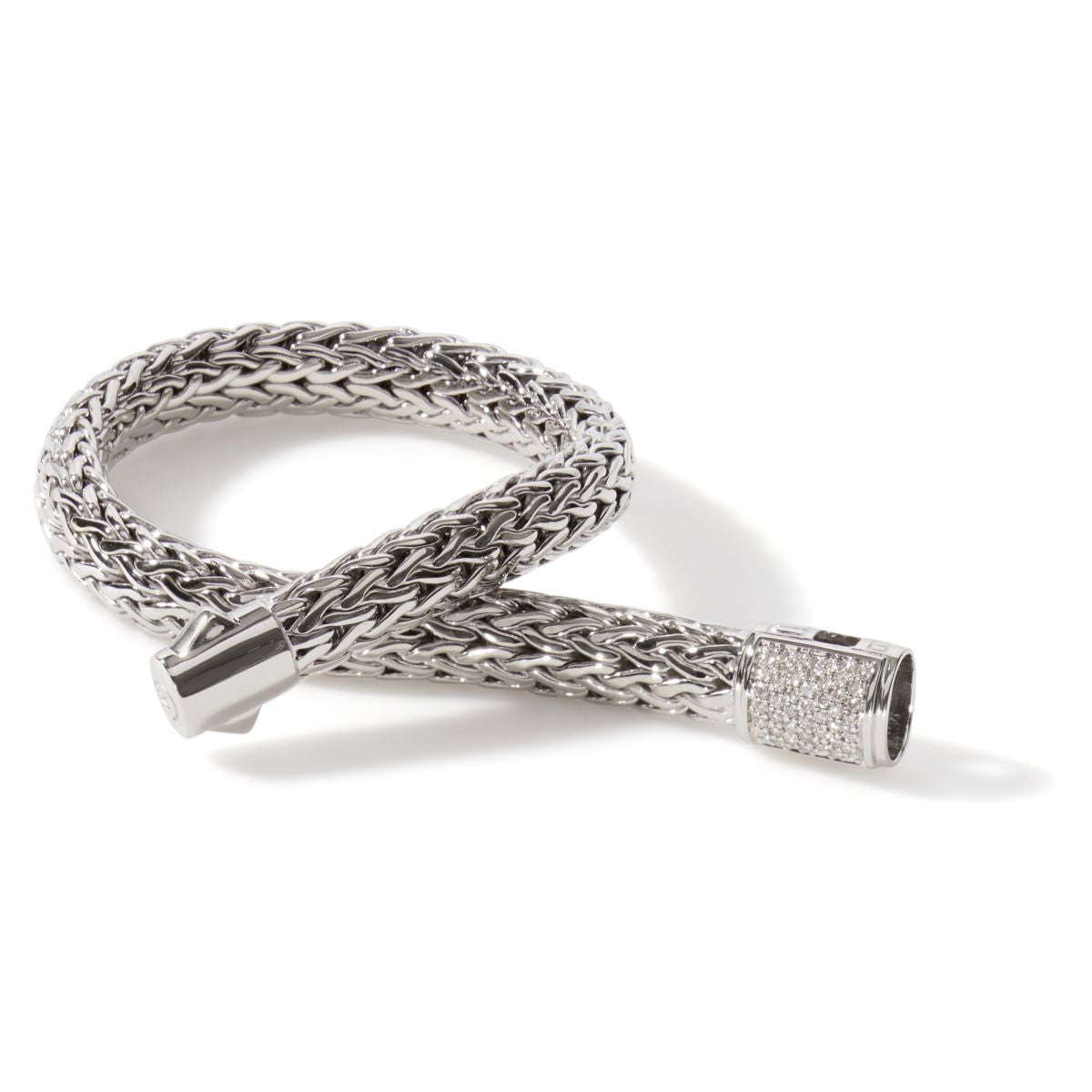 John Hardy Icon Bracelet in Sterling Silver with Diamonds (1/4ct tw)