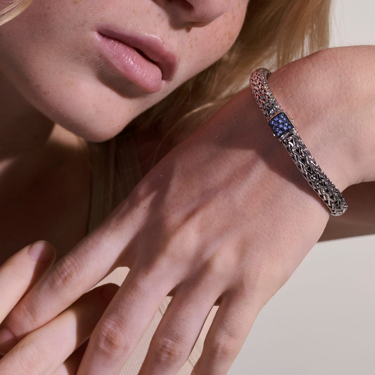 John Hardy Icon Collection Classic Sapphire Bracelet in Sterling Silver