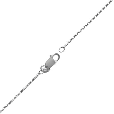 Box Chain in Sterling Silver (24inches x 1.1mm wide)