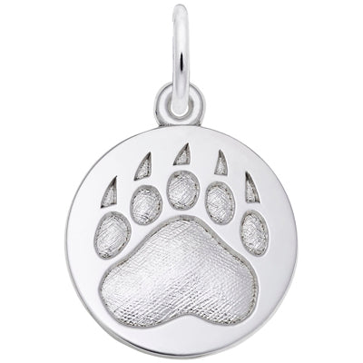 Bear Paw Charm in Sterling Silver