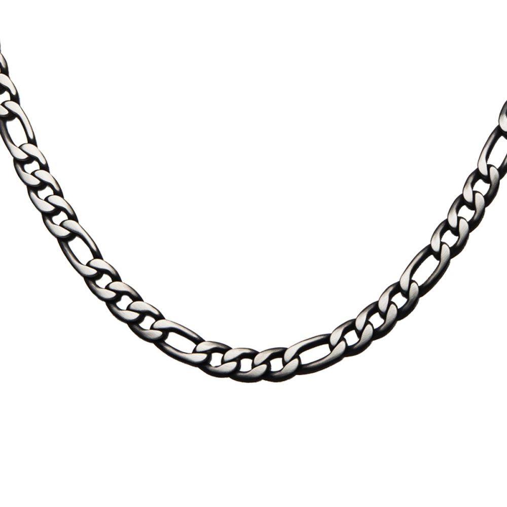 Mens Figaro Chain in Stainless Steel