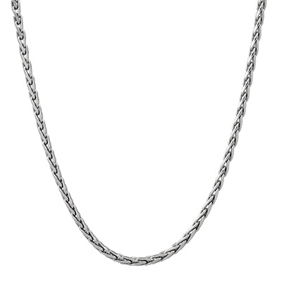 Adjustable Espiga Chain in Sterling Silver (24 inches and 1.7mm wide)