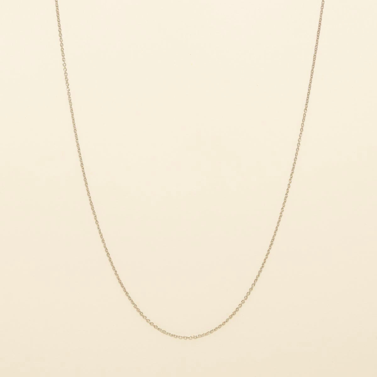 Adjustable Cable Chain in Sterling Silver (16-18 inches and .7mm wide)