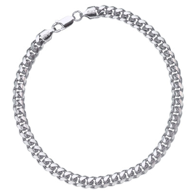 Miami Cuban Link Bracelet in Sterling Silver (9 inches and 5.6mm wide)