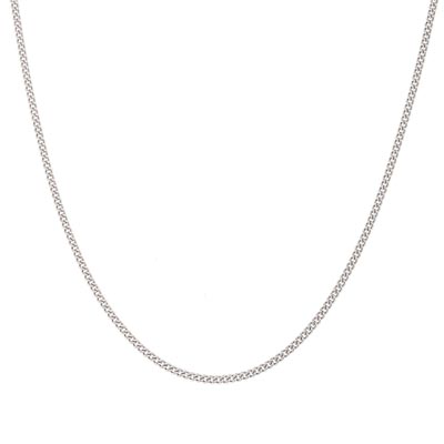 Kelly Waters Birthstone Chain in Sterling Silver with Platinum Finish