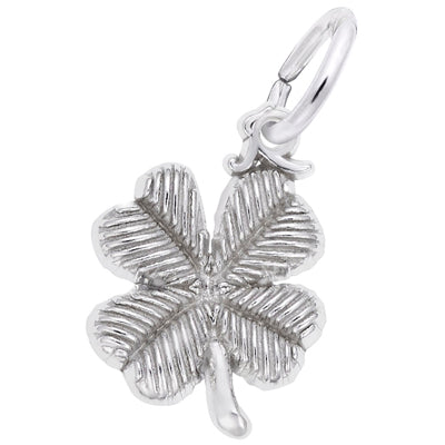 Rembrandt Four Leaf Clover Charm in Sterling Silver