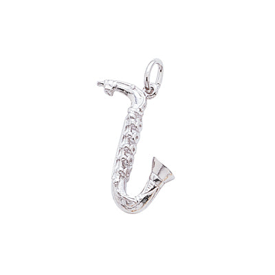 Rembrandt Saxophone Charm in Sterling Silver