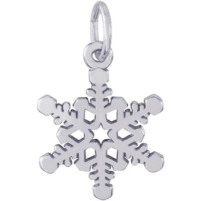 Rembrandt Snowflake Charm in Sterling Silver