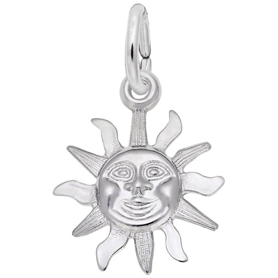 Rembrandt Sunburst Charm in Sterling Silver