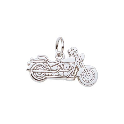Rembrandt Motorcycle Charm in Sterling Silver