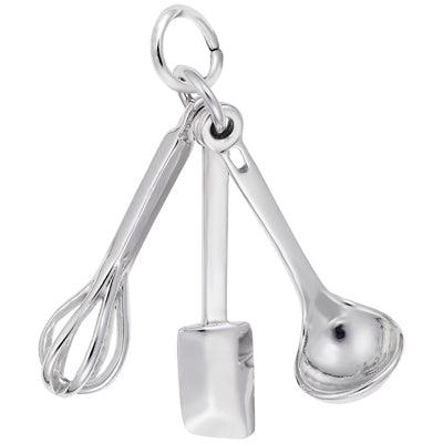 Rembrandt Cooking Utensil Charm in Sterling Silver