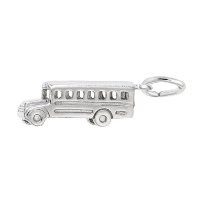 Rembrandt School Bus Charm in Sterling Silver