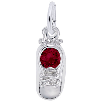 Rembrandt Baby Shoe January Charm in Sterling Silver