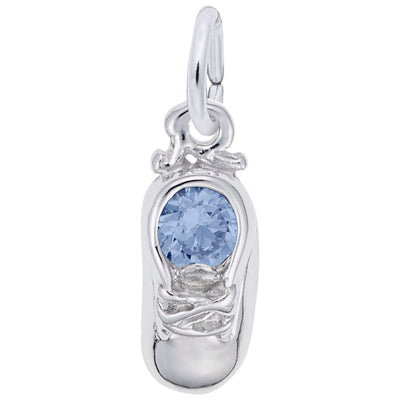 Rembrandt Baby Shoe March Charm in Sterling Silver