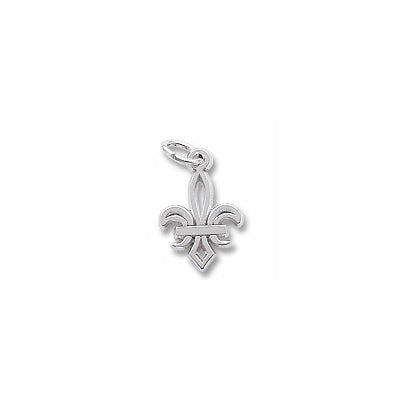 Rembrandt Fleur De Lis Charm in Sterling Silver