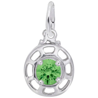 Insightful August Charm in Sterling Silver
