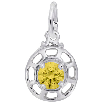 Insightful November Charm in Sterling Silver