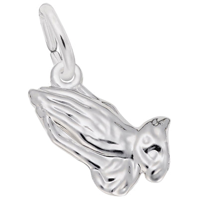 Rembrandt Praying Hands Charm in Sterling Silver