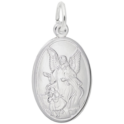 Rembrandt Guardian Angel Charm in Sterling Silver