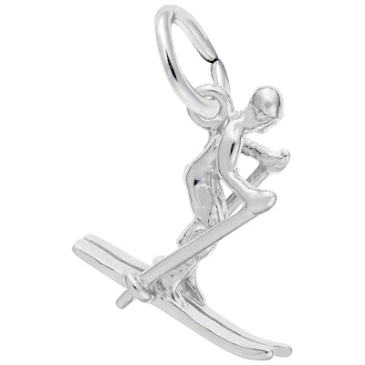 Rembrandt Skier Charm in Sterling Silver