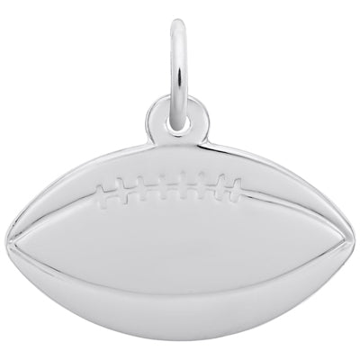 Rembrandt Football Charm in Sterling Silver