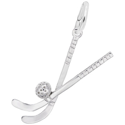 Rembrandt Field Hockey Charm in Sterling Silver