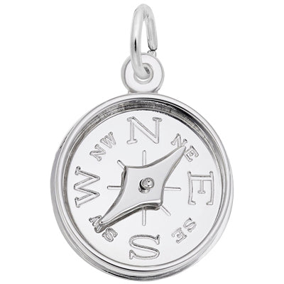 Rembrandt Compass Charm in Sterling Silver