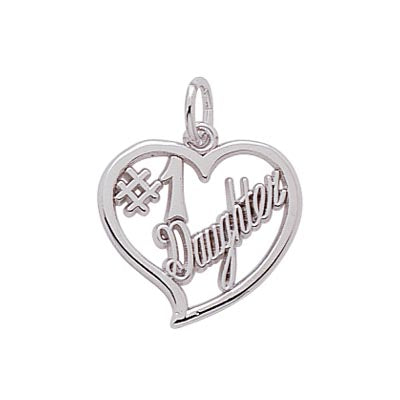 Rembrandt #1 Daughter Charm in Sterling Silver
