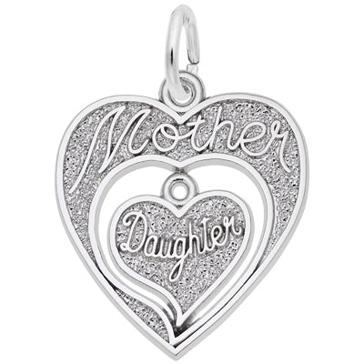 Rembrandt Mother Daughter Charm in Sterling Silver