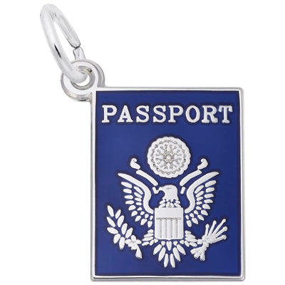 Rembrandt Passport Charm in Sterling Silver