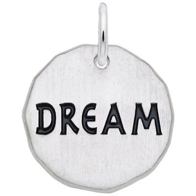 Dream Charm Tag in Sterling Silver