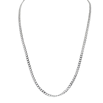Curb Chain in Sterling Silver (24 in and 4.7mm)