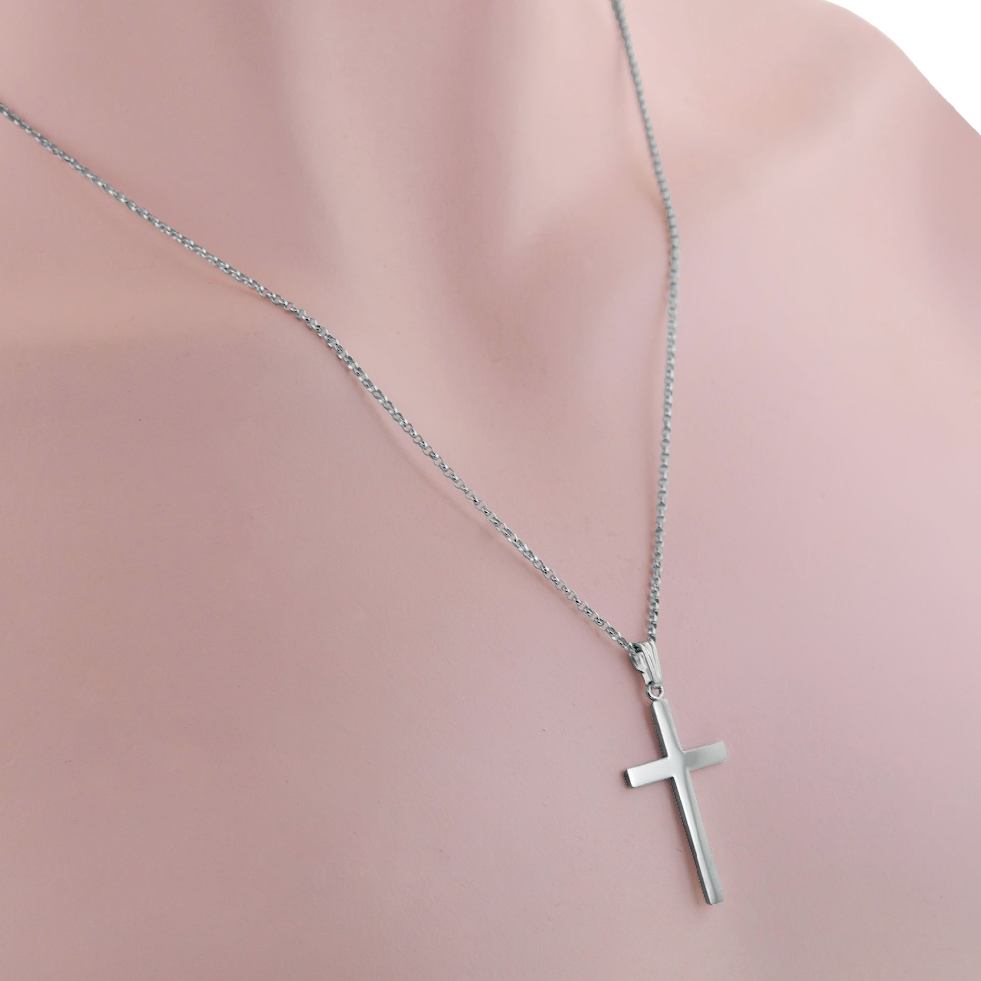 Cross Necklace in Sterling Silver