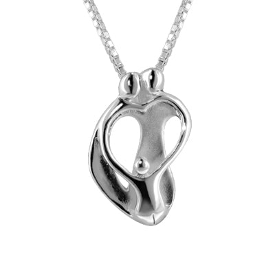 One Child Family Necklace in Sterling Silver