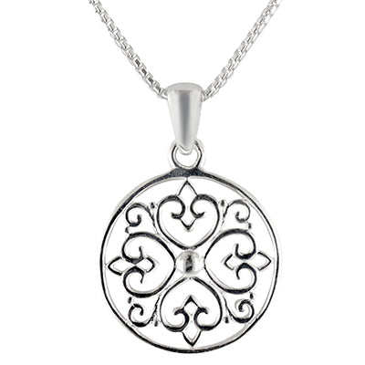 Southern Gates Heart Gate Necklace in Sterling Silver