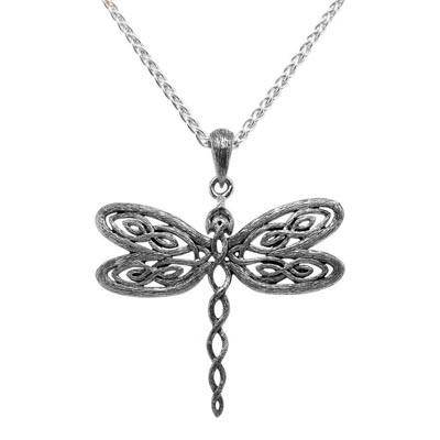 Keith Jack Dragonfly Necklace in Sterling Silver