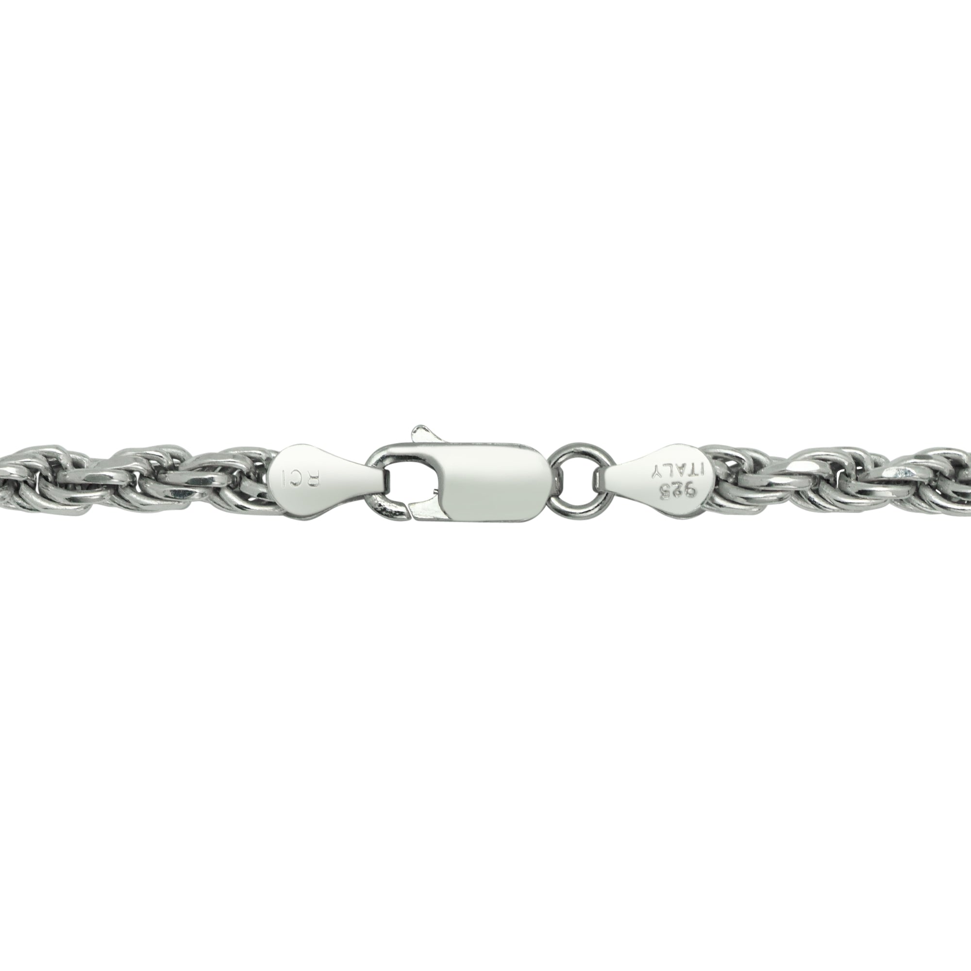 Rope Chain in Sterling Silver (22 inches and 3.6mm)