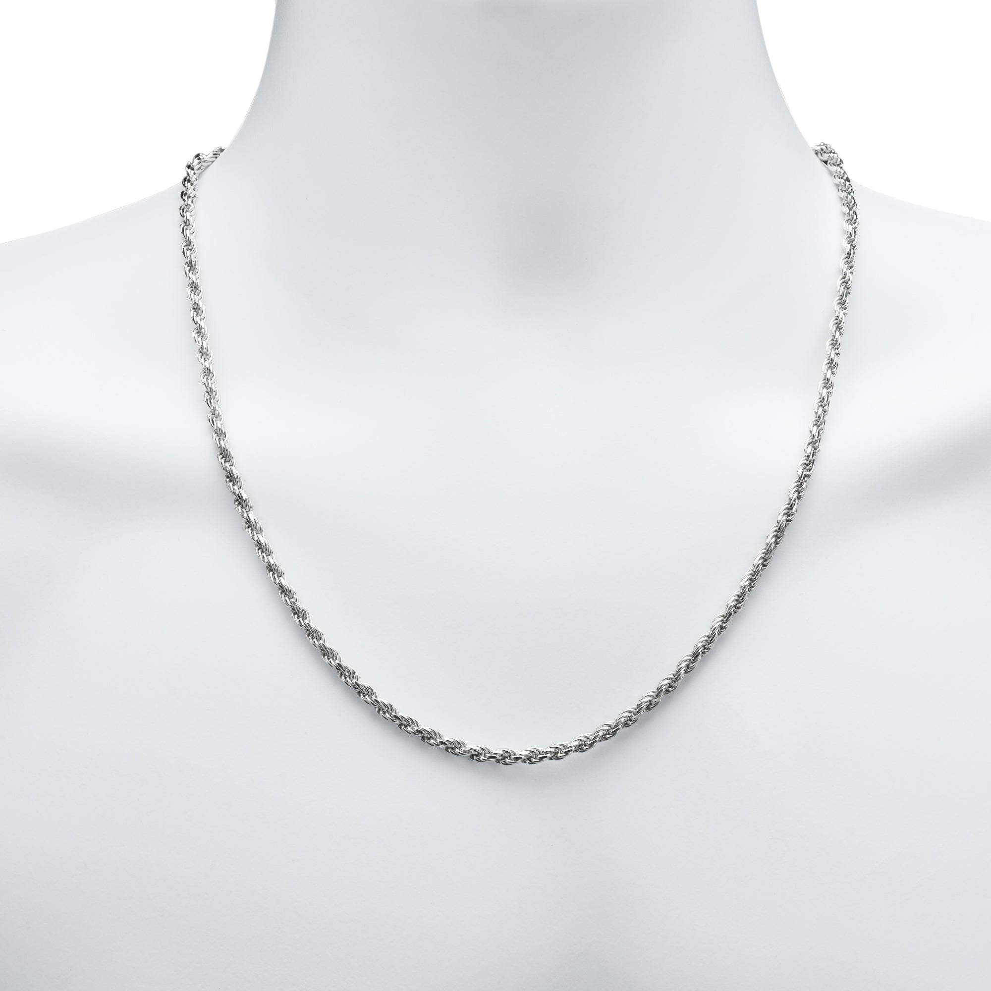Rope Chain in Sterling Silver (22 inches and 3.6mm)