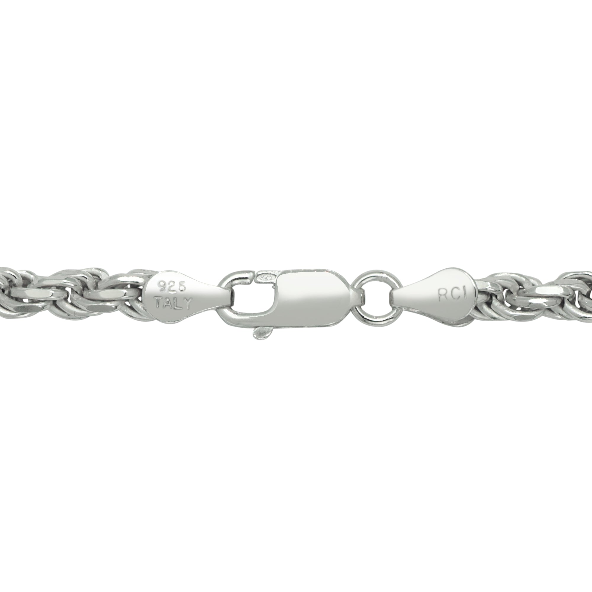 Rope Chain in Sterling Silver (20 inches and 3.6mm)
