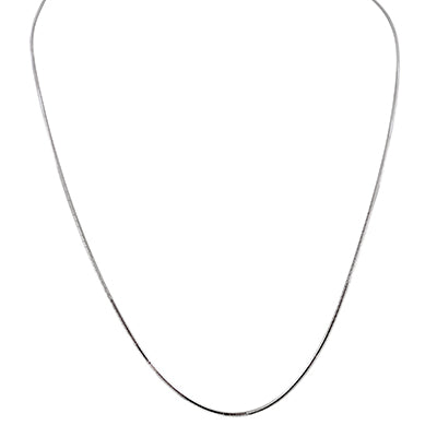 Square Snake Chain in Sterling Silver (20inches and 1.3mm wide)