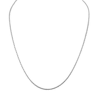 Parisian Wheat Chain in Sterling Silver (20 inches and 1.5mm wide)