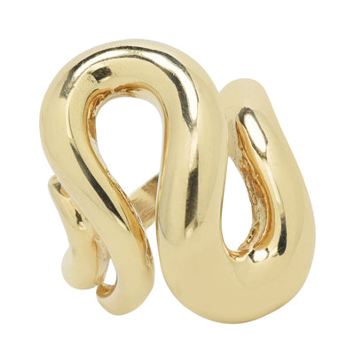 Estate Snake Ring in 14kt Yellow Gold
