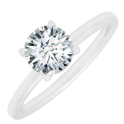 Martin Flyer Diamond Engagement Setting in 14kt White Gold