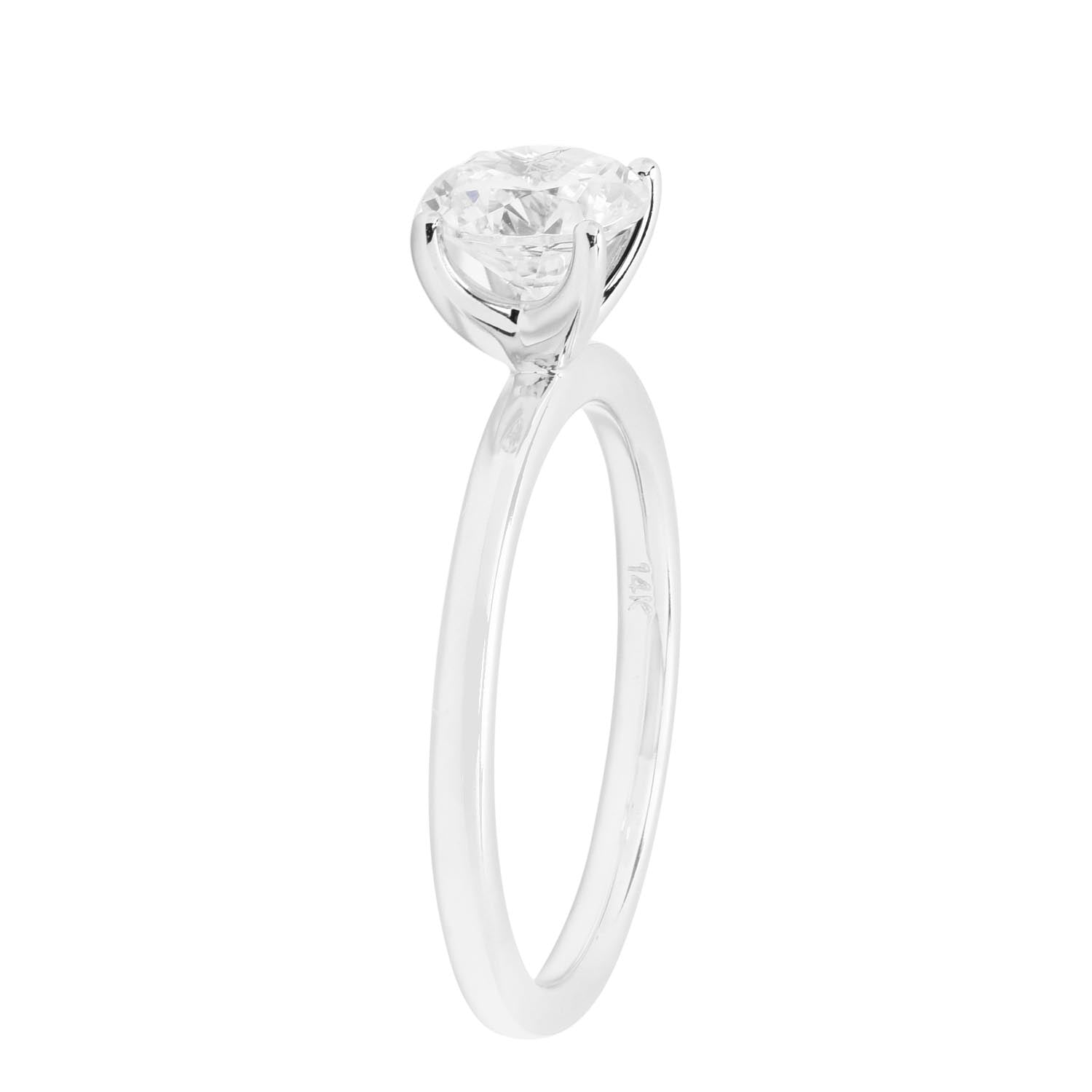 Martin Flyer Diamond Engagement Setting in 14kt White Gold